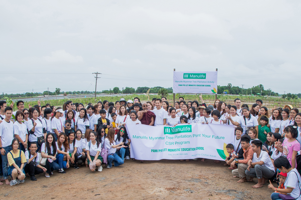 အနာဂတ်မြေကမ္ဘာအတွက် ပျိုးပင် (၁၀၀၀) စိုက်ပျိုးခဲ့တဲ့ Manulife Myanmar